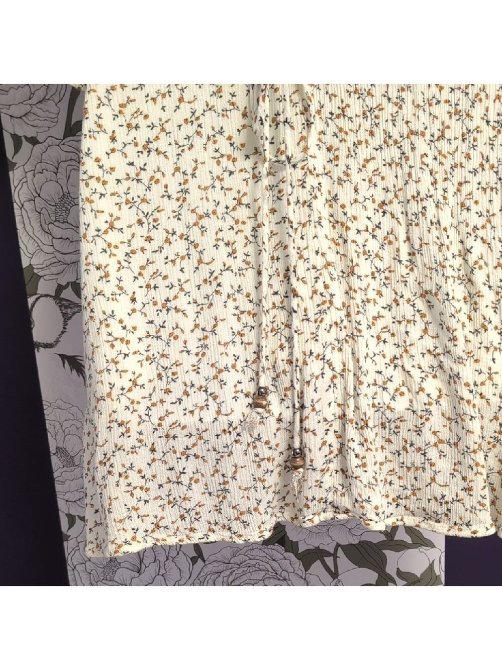 Anama Blue and Cream Patterned Tunic - Picture 8 of 9